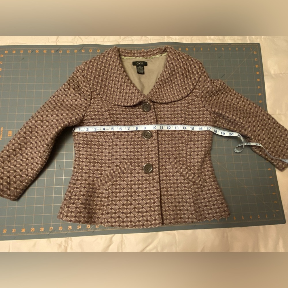 GNW vintage tweed jacket, size Small. Brown